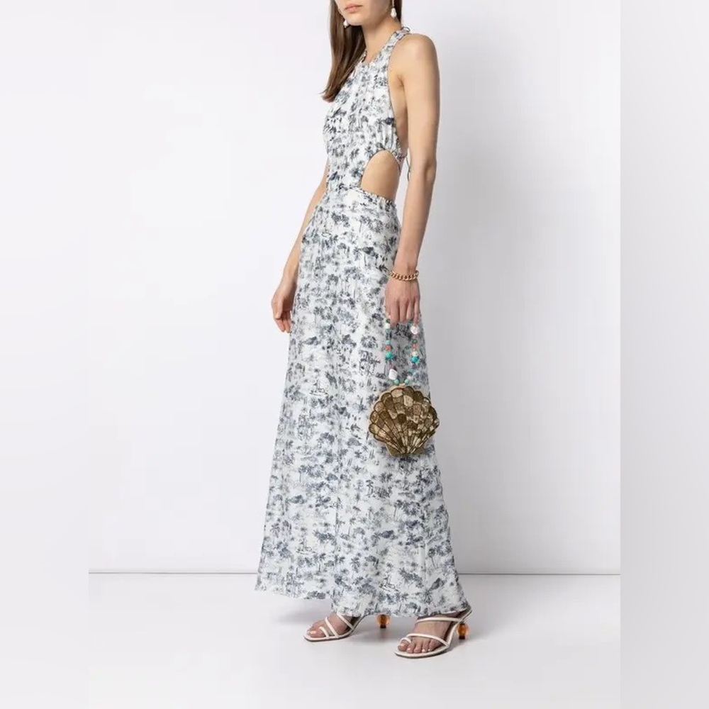 SIR the label Blue and White Maxi Dress - Picture 2 of 14
